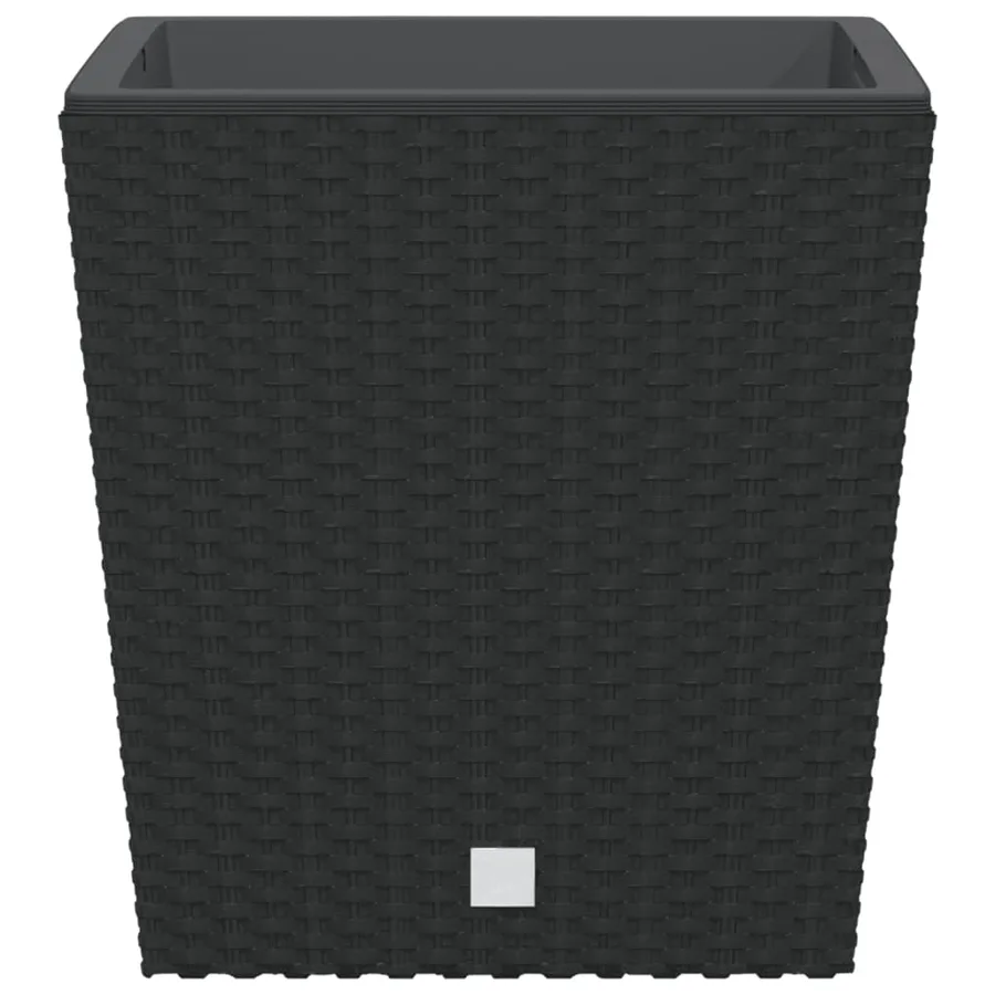 Jardinière et intérieur amovible anthracite 21 /32 L rotin PP - 4