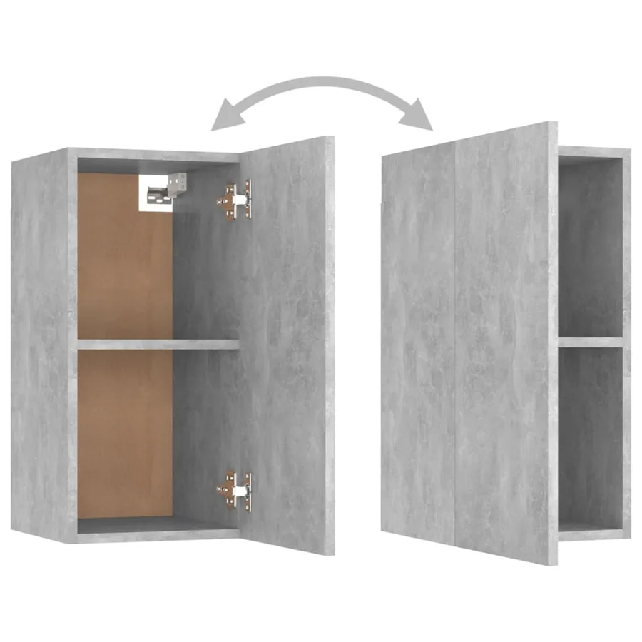 Meubles TV 7 pcs Gris béton 30,5x30x60 cm Bois d'ingénierie - 5