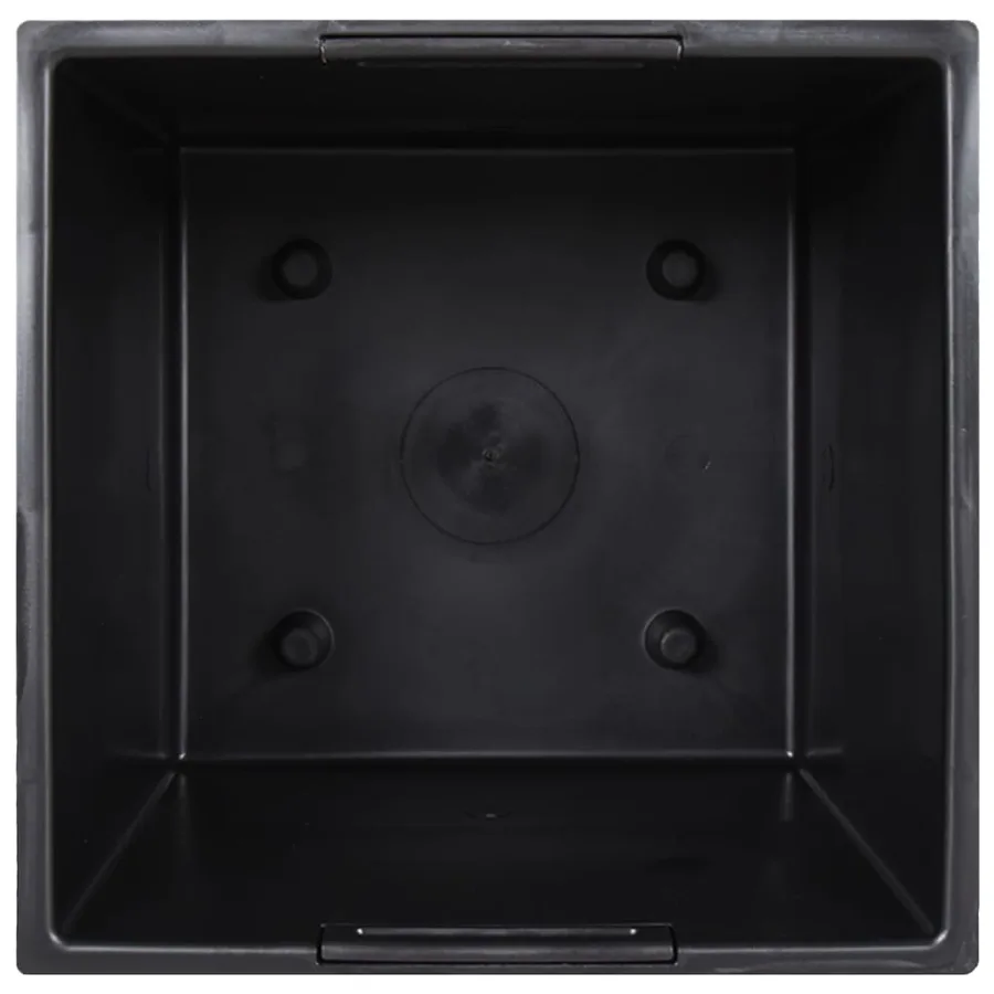 Jardinière et intérieur amovible anthracite 11/26,5 L rotin PP - 5