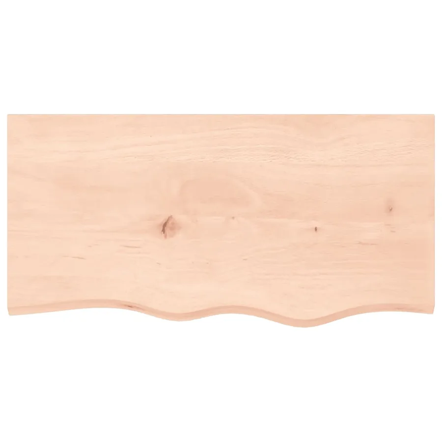 Étagère murale 80x40x(2-4) cm bois de chêne massif non traité - 4