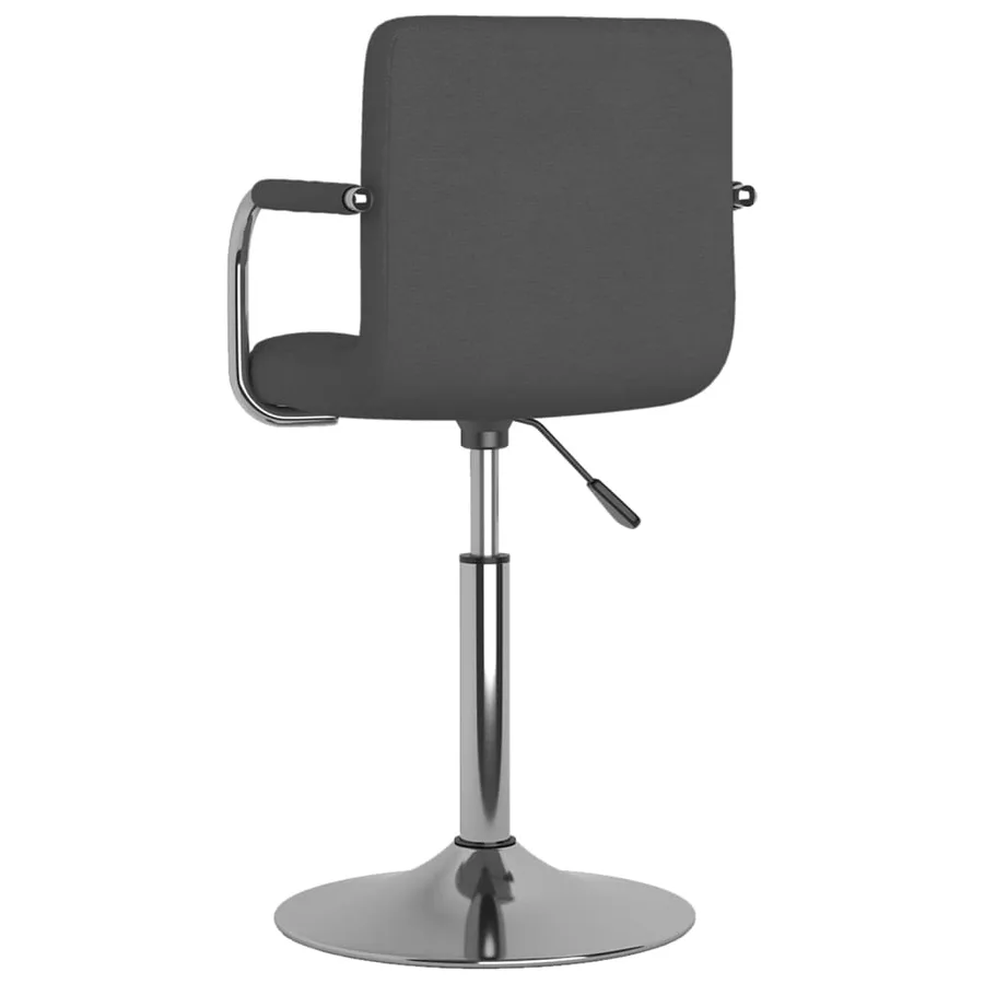 Tabouret de bar Gris foncé Tissu - 5