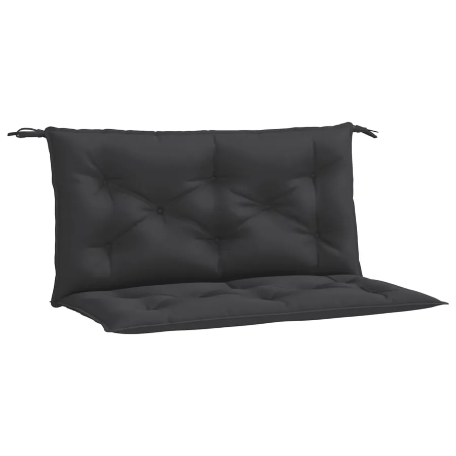 Coussins de banc jardin lot de 2 noir 100x50x7 cm tissu Oxford - 2