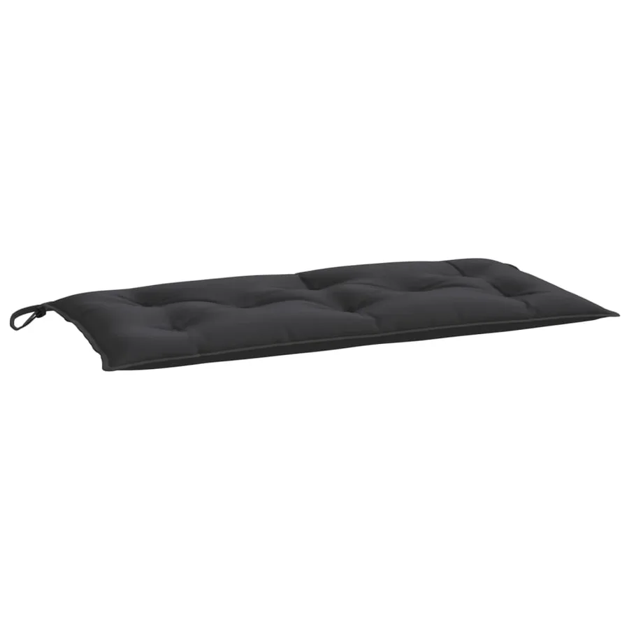 Coussins de banc jardin lot de 2 noir 100x50x7 cm tissu Oxford - 4