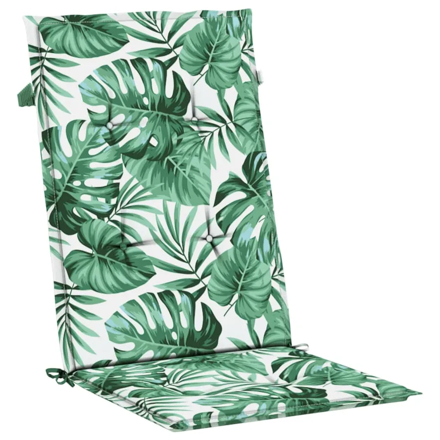 Coussins de chaise à dossier haut lot de 4 modèle de feuille - 5