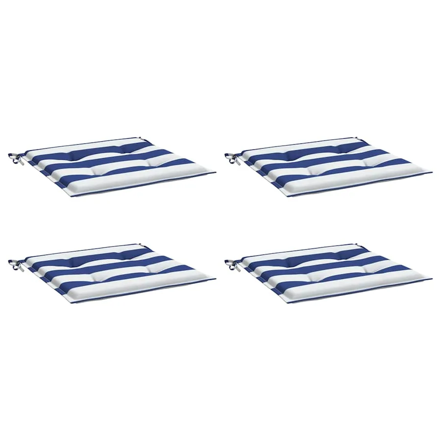Coussins de chaise de jardin lot de 4 50x50x4 cm - 3