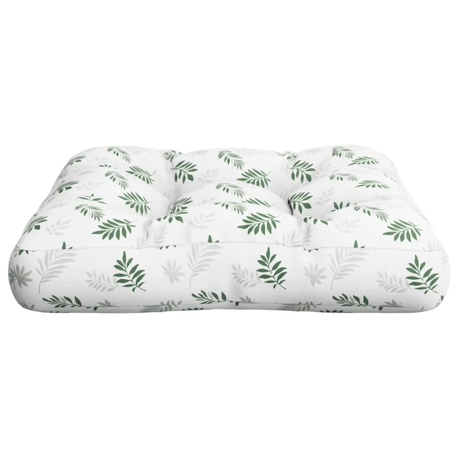 Coussin de palette à motif de feuilles 58x58x10 cm tissu oxford - 5