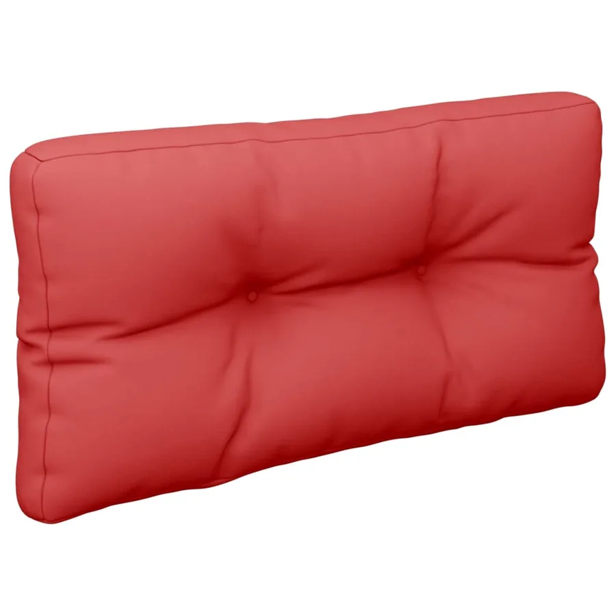 Coussins de palette lot de 2 rouge tissu - 4