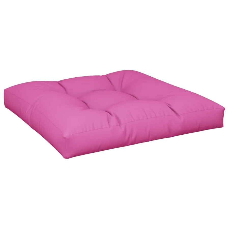 Coussin de palette rose 70x70x12 cm tissu - 4