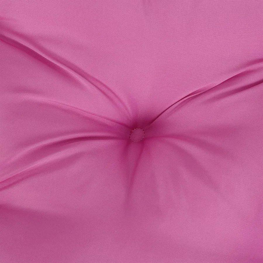 Coussin de palette rose 70x70x12 cm tissu - 8