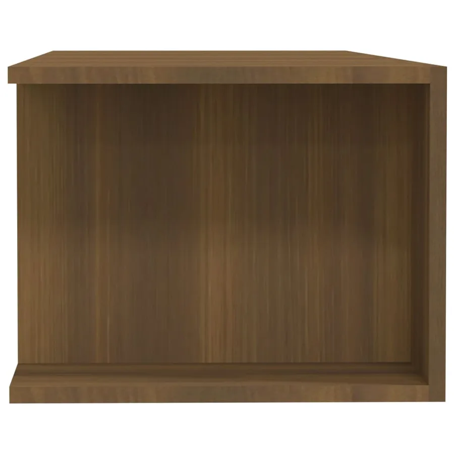 Meuble TV avec lumières LED chêne marron 135x39x30 cm - 5