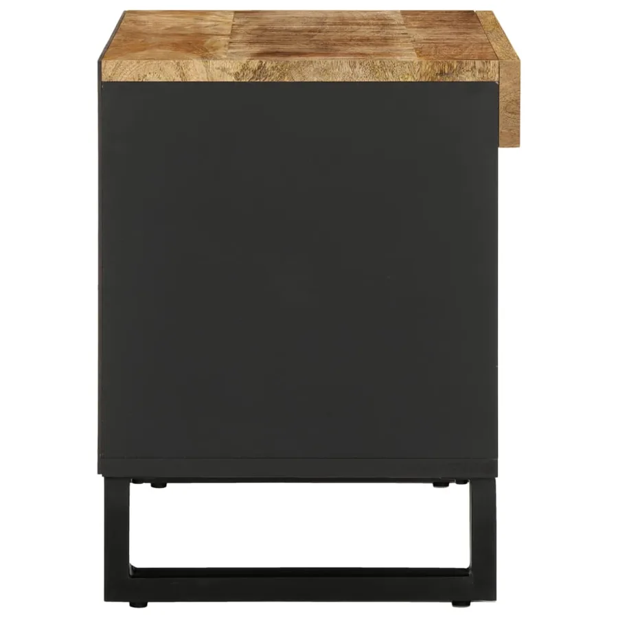 Meuble TV 85x33x43,5 cm bois massif de manguier - 4