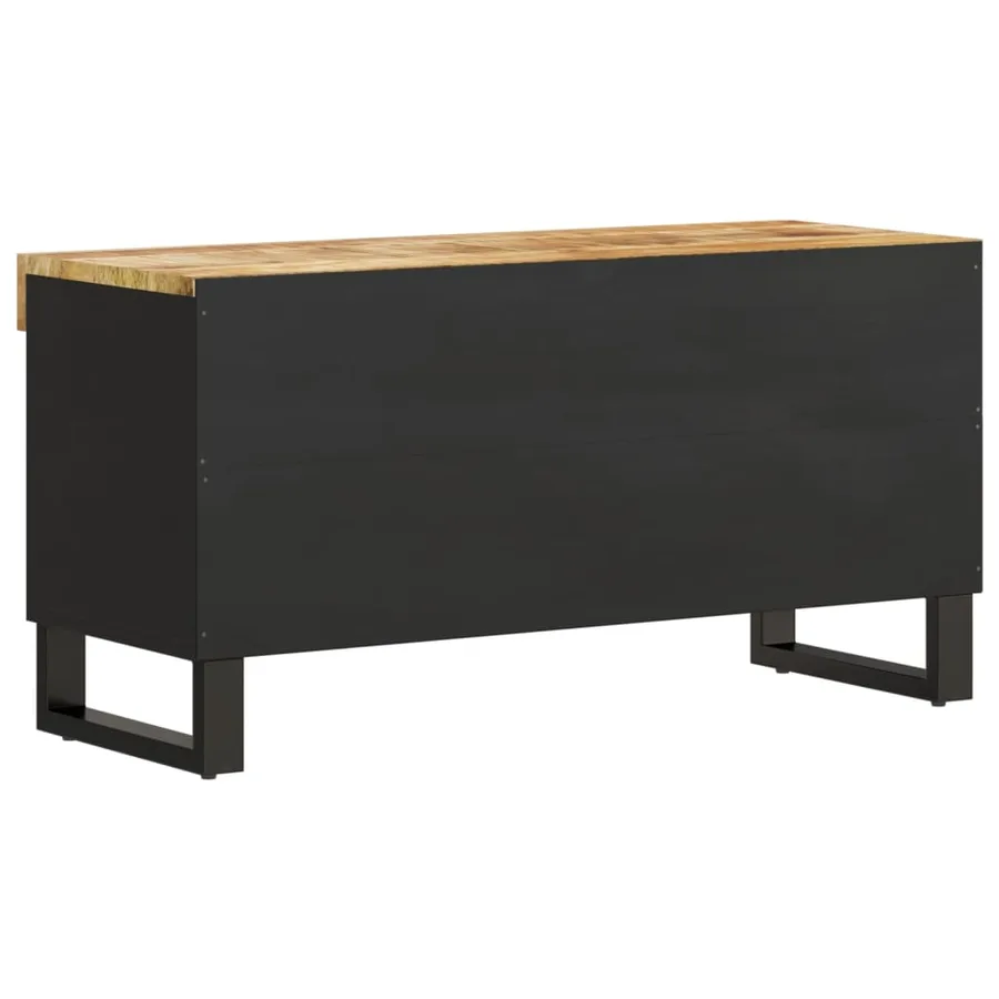Meuble TV 85x33x43,5 cm bois massif de manguier - 5