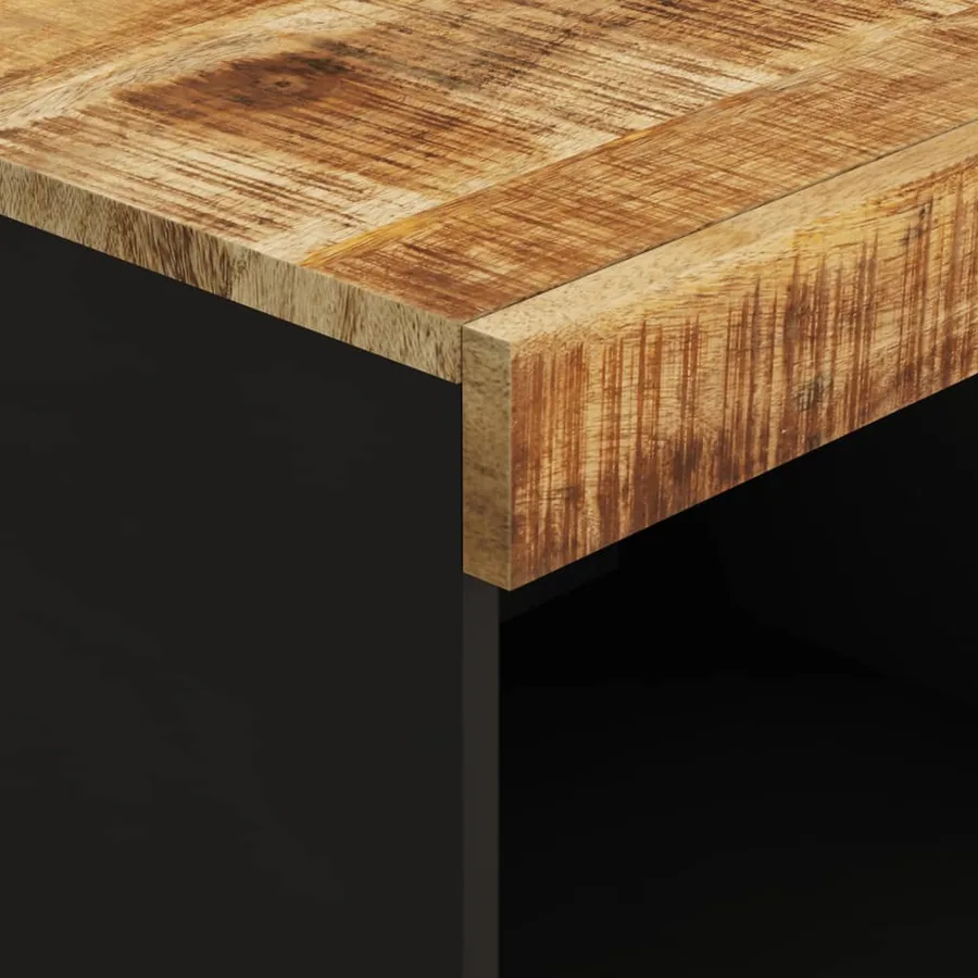 Meuble TV 85x33x43,5 cm bois massif de manguier - 6