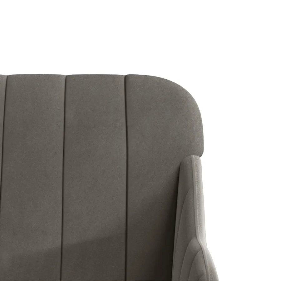 Banc Gris foncé 110x76x80 cm Velours - 6