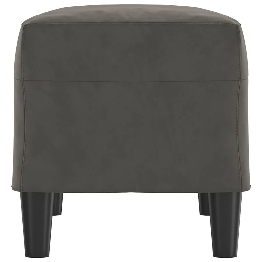 Banc Gris foncé 70x35x41 cm Velours - 4