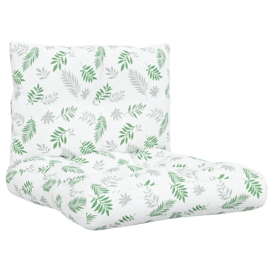 Coussins de palette lot de 2 motif de feuilles tissu Oxford - 2