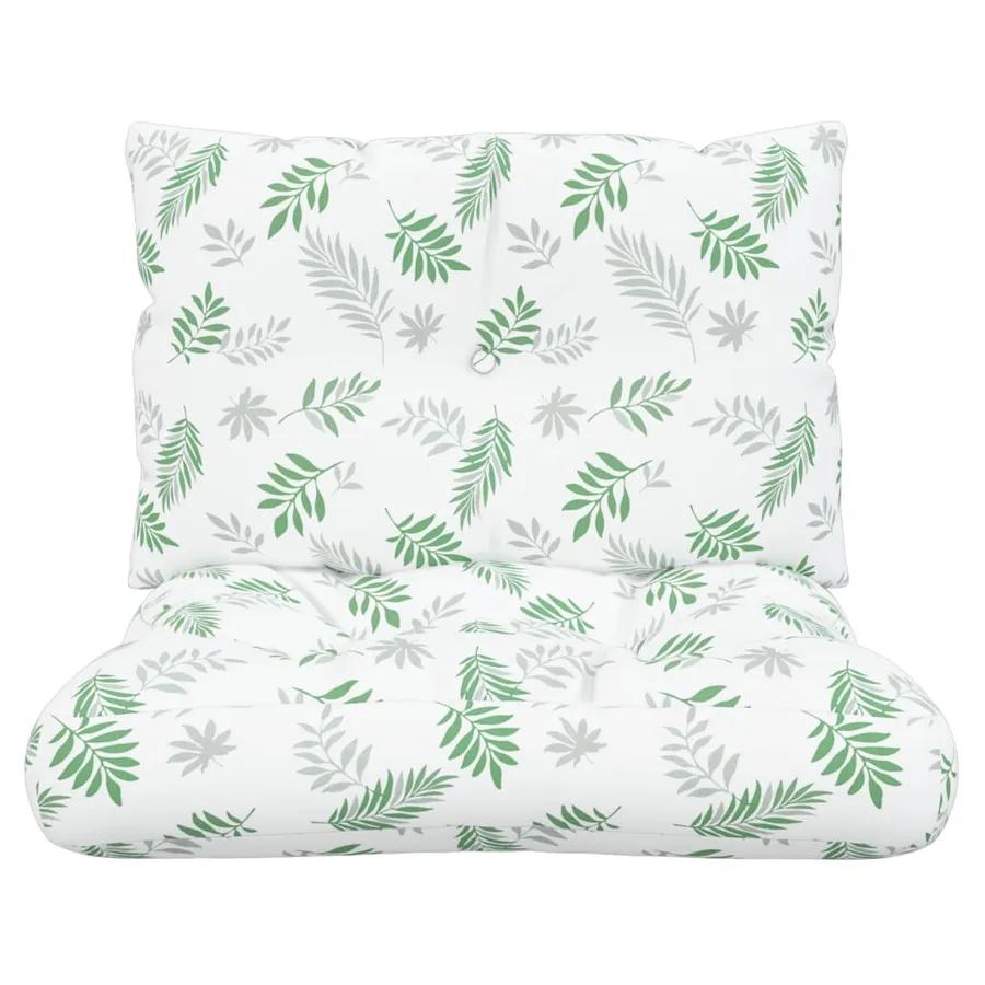 Coussins de palette lot de 2 motif de feuilles tissu Oxford - 4