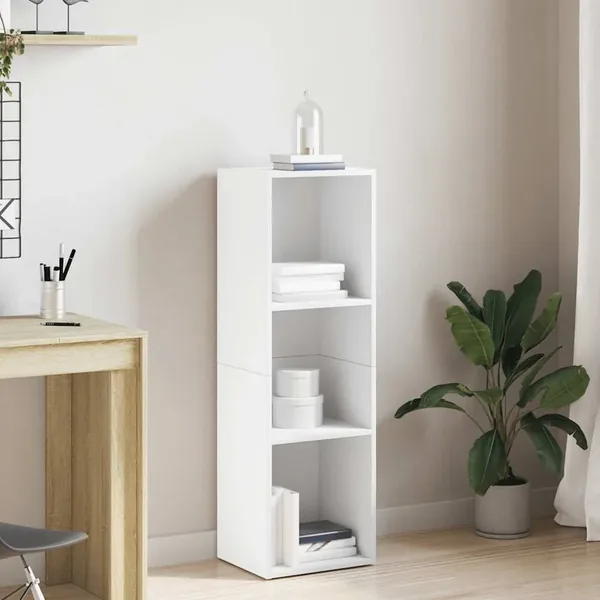 Bibliothèque/Meuble TV Blanc 36x30x114 cm Bois d'ingénierie
