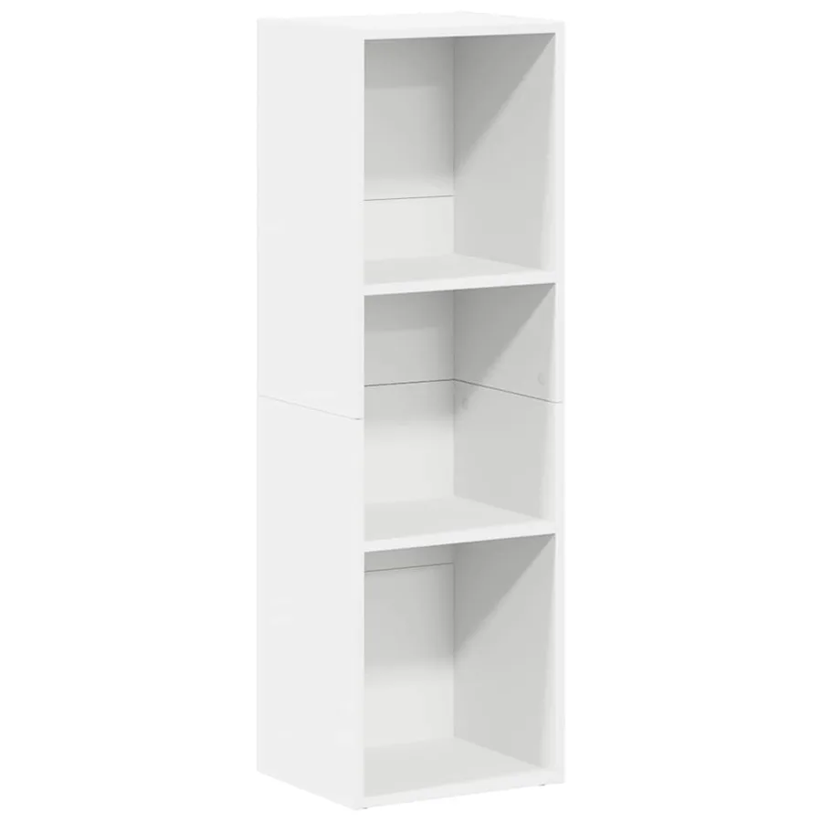 Bibliothèque/Meuble TV Blanc 36x30x114 cm Bois d'ingénierie - 2