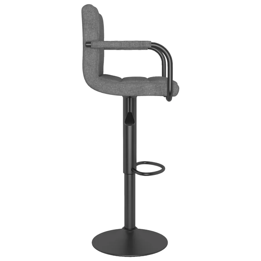 Tabouret de bar Gris clair Tissu - 4