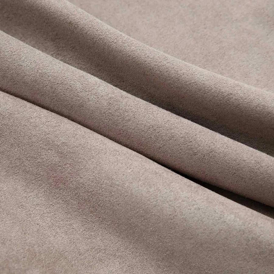 Rideaux occultants avec anneaux en métal 2 pcs Taupe 140x225 cm - 4