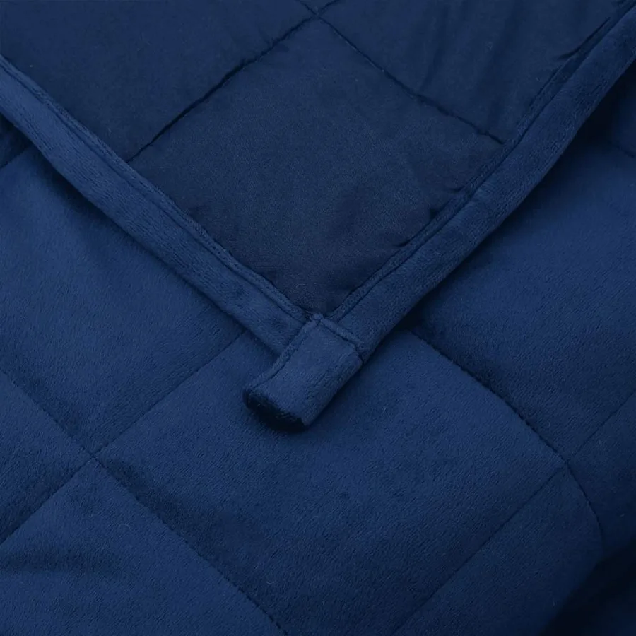 Couverture lestée Bleu 220x240 cm 11 kg Tissu - 5
