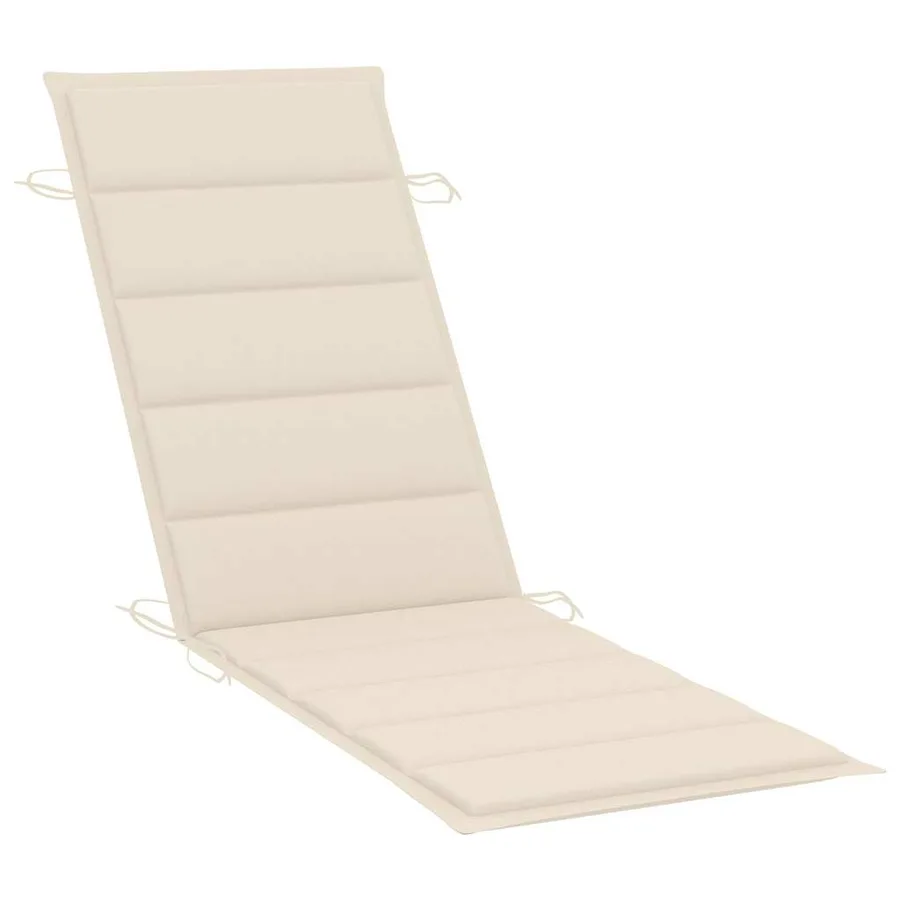 Chaises longues lot de 2 avec coussins Bois d'acacia solide - 7