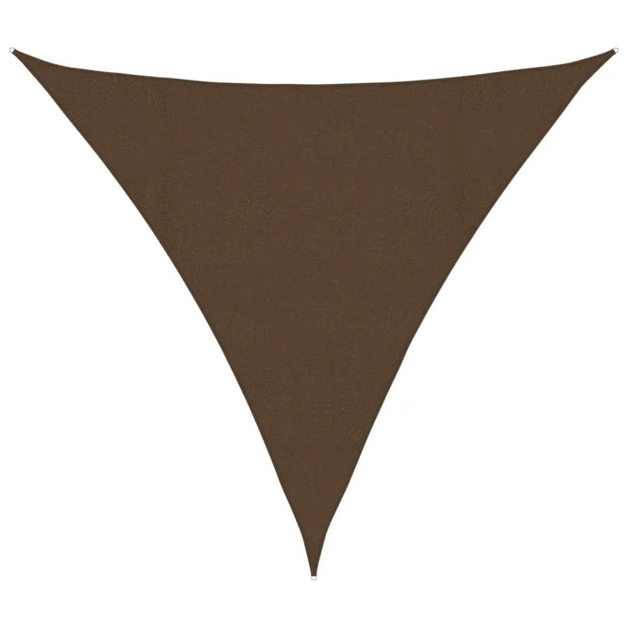 Voile d'ombrage 160 g/m² Marron 4,5x4,5x4,5 m PEHD - 2