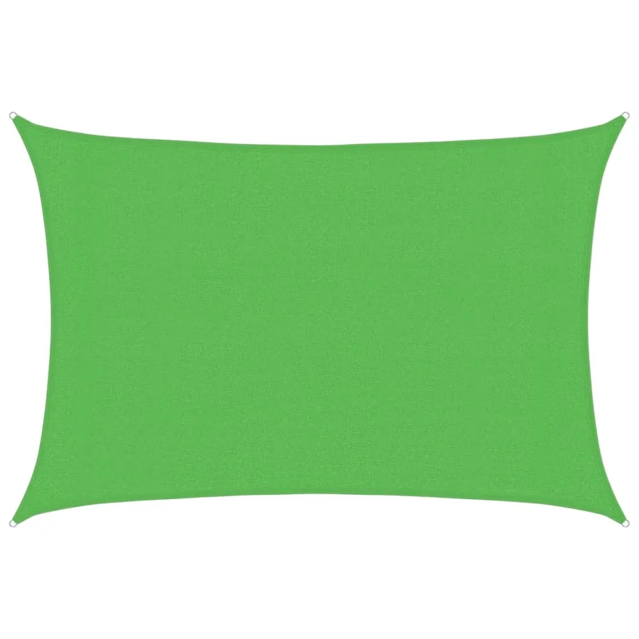 Voile d'ombrage 160 g/m² Vert clair 3x4,5 m PEHD - 2