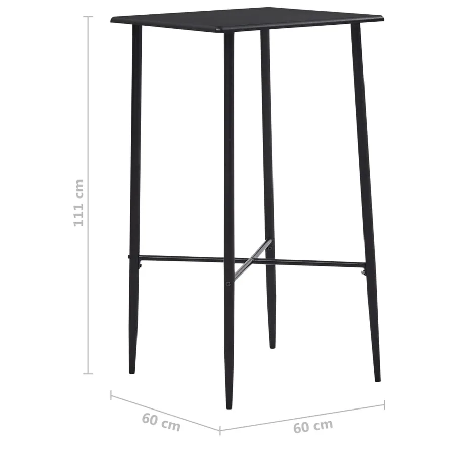 Ensemble de bar 5 pcs Tissu Gris foncé - 12