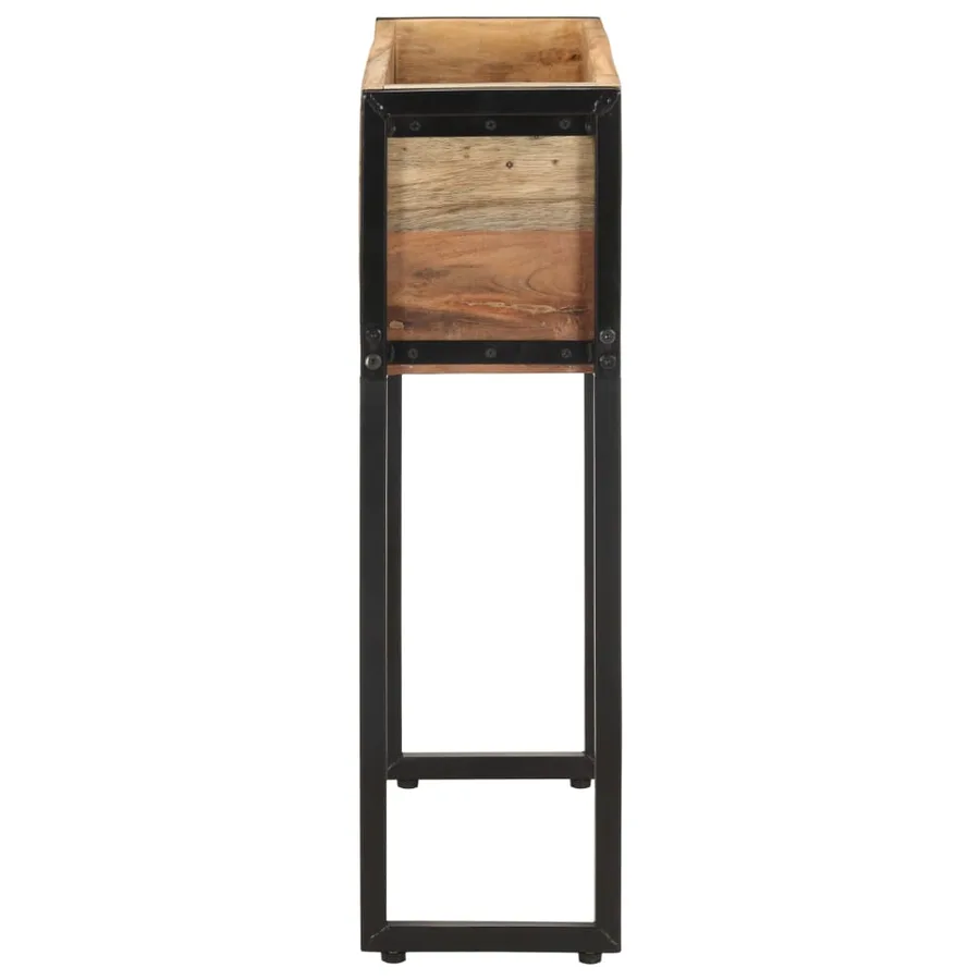 Jardinière 60x20x68 cm Bois de récupération massif - 3
