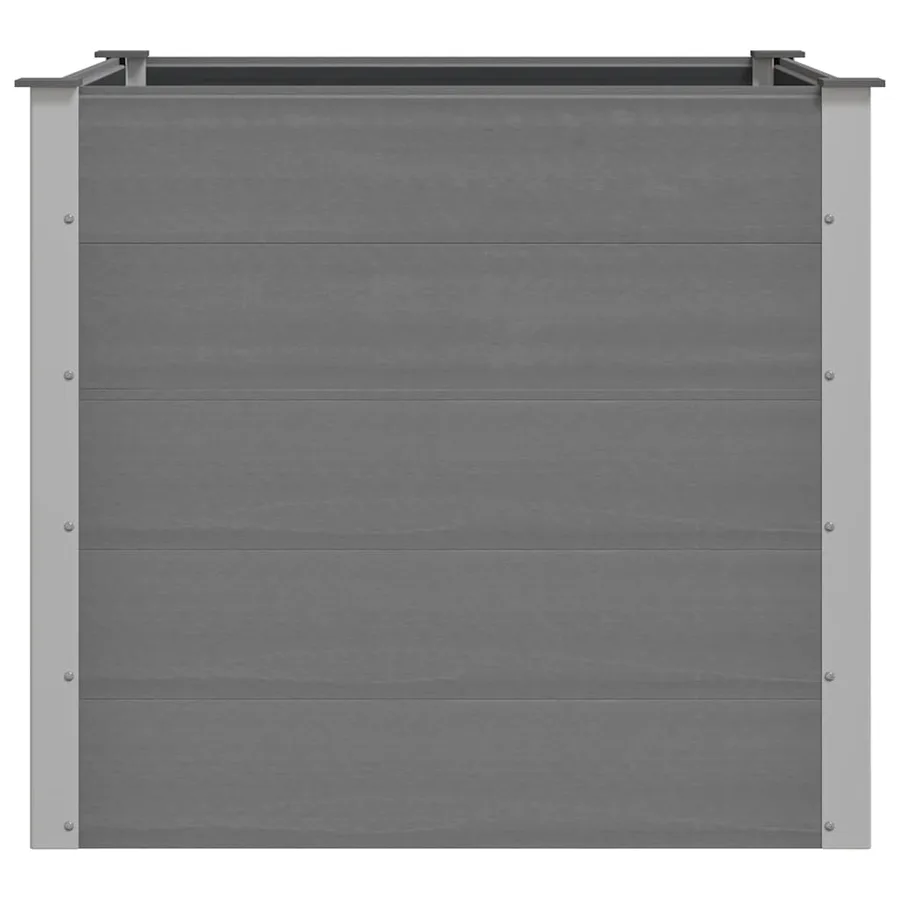 Lit surélevé de jardin WPC 100x100x91 cm Gris - 5