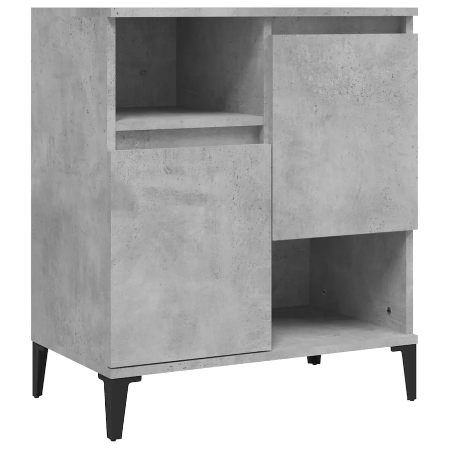 Buffet Gris béton 60x35x70 cm Bois d'ingénierie - 2