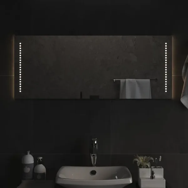 Miroir de salle de bain à LED 40x100 cm