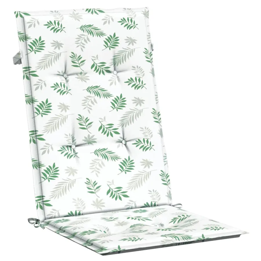 Coussins de chaise à dossier haut lot de 2 modèle de feuille - 5