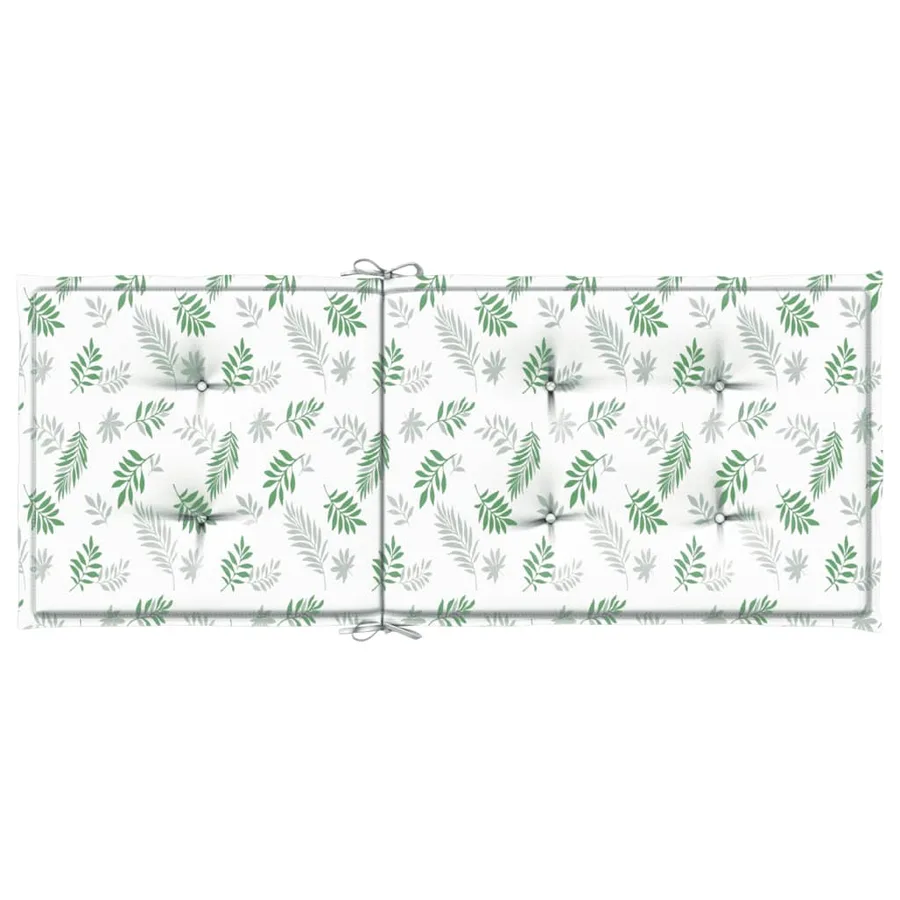 Coussins de chaise à dossier haut lot de 2 modèle de feuille - 7