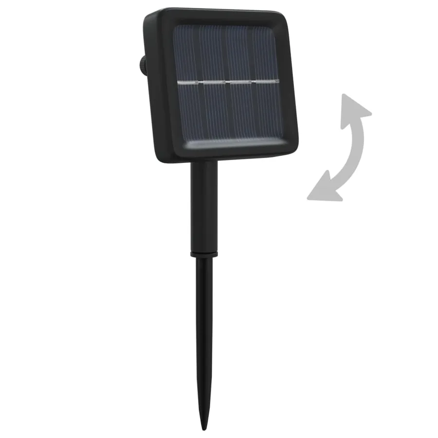 Lampes solaires 2 pcs 2x200 LED Bleu Intérieur Extérieur - 8