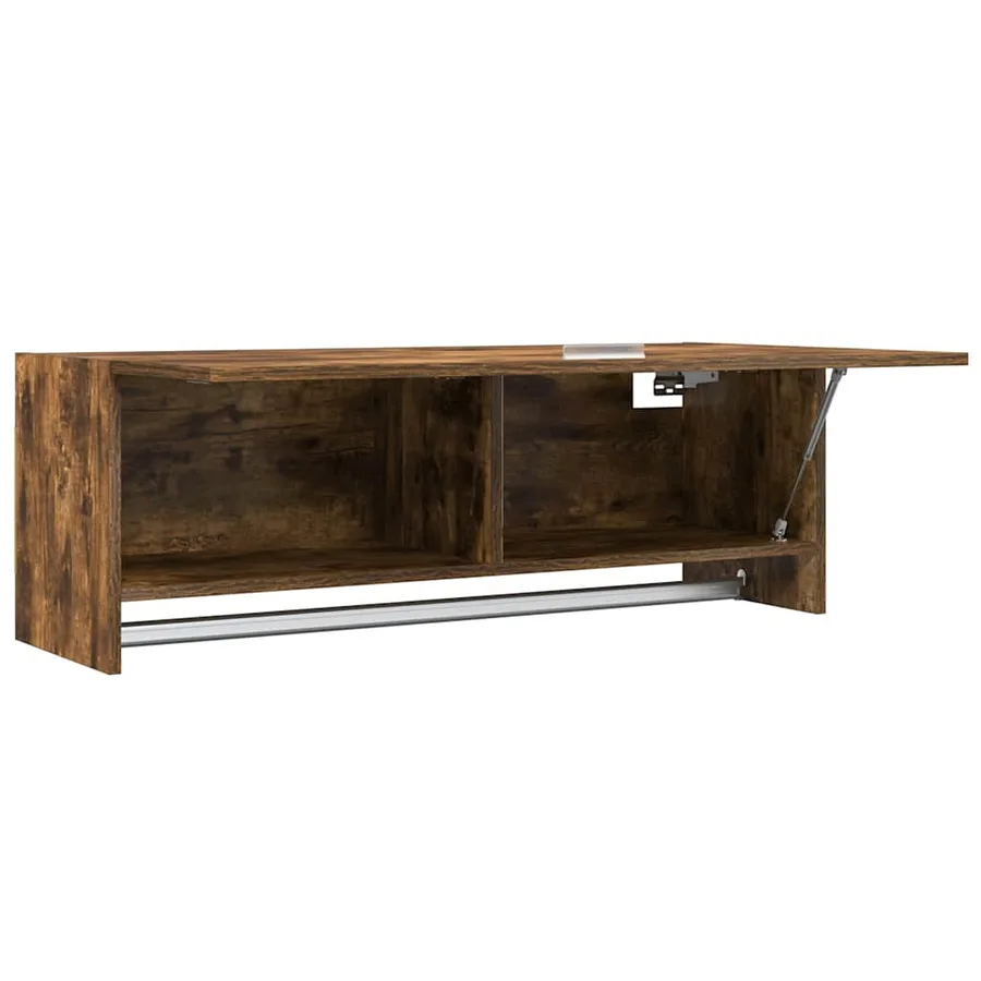 Garde-robe Chêne fumé 100x32,5x35 cm Bois d'ingénierie - 6
