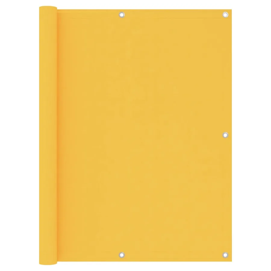 Écran de balcon Jaune 120x600 cm Tissu Oxford