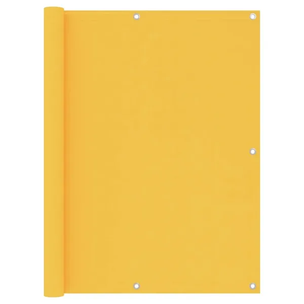 Écran de balcon Jaune 120x600 cm Tissu Oxford