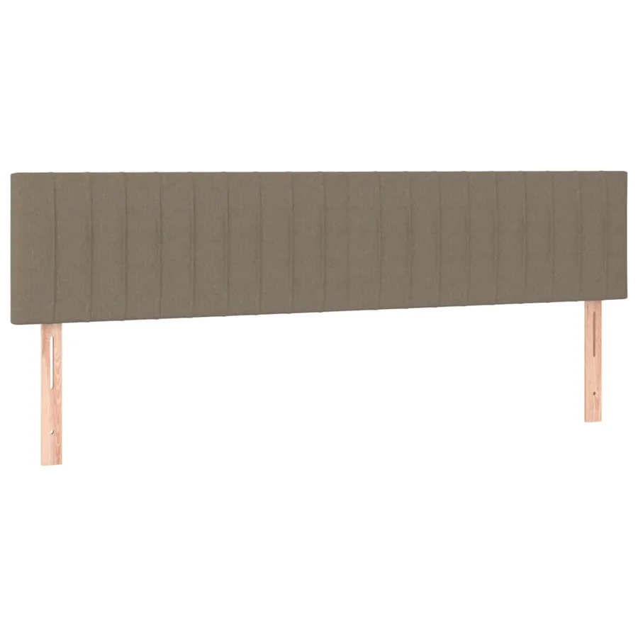 Têtes de lit Taupe 180x5x78/88 cm Tissu - 2