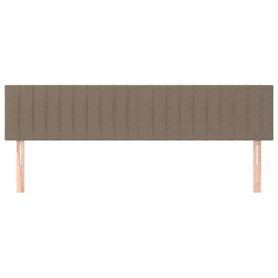 Têtes de lit Taupe 180x5x78/88 cm Tissu - 3
