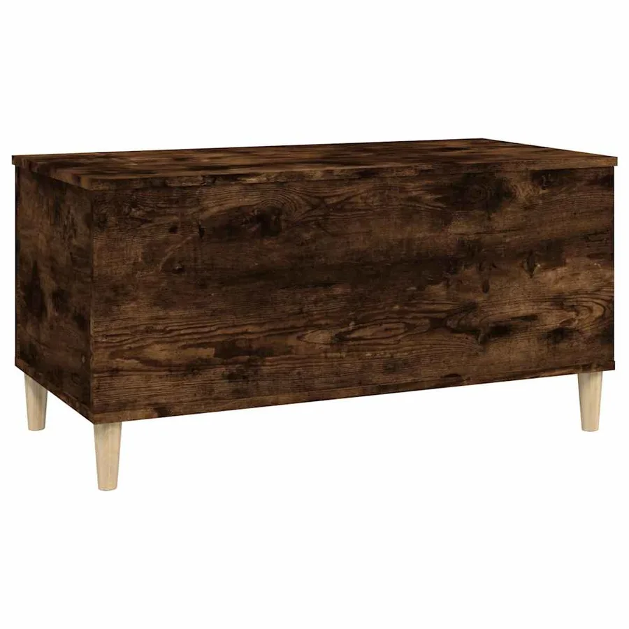 Table basse Chêne fumé 90x44,5x45 cm Bois d'ingénierie - 4