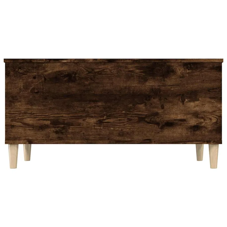 Table basse Chêne fumé 90x44,5x45 cm Bois d'ingénierie - 5