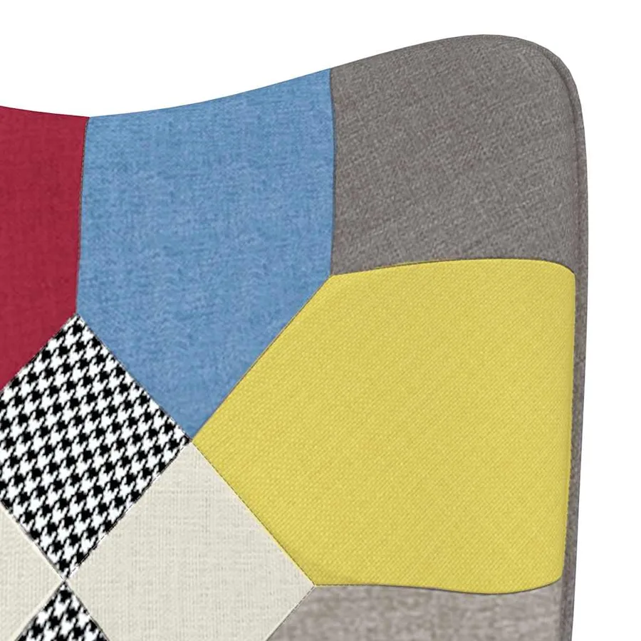 Chaise de relaxation Patchwork Tissu - 6