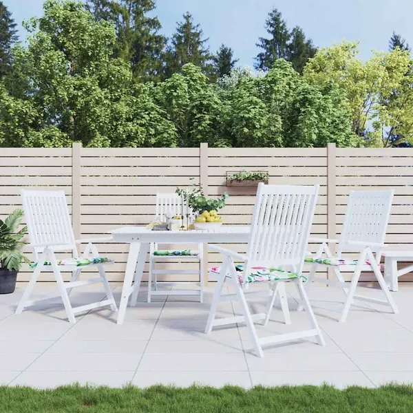 Coussins de chaise de jardin lot de 4 multicolore 50x50x4 cm