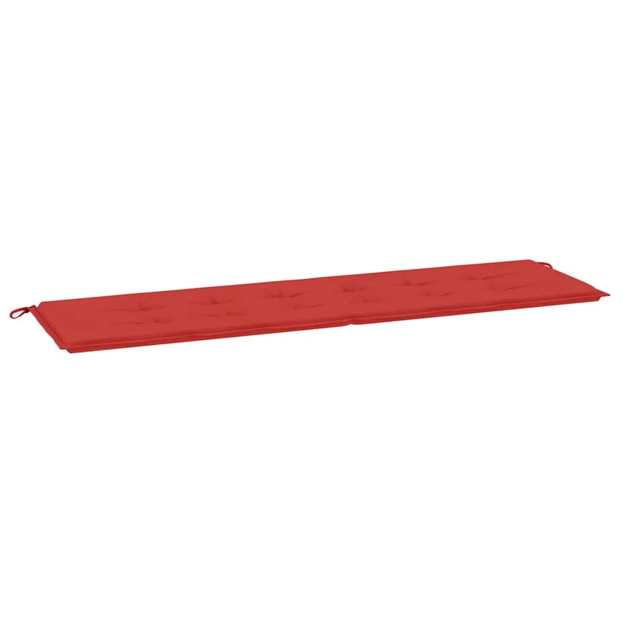 Coussin de banc de jardin rouge 180x50x3 cm tissu oxford - 2