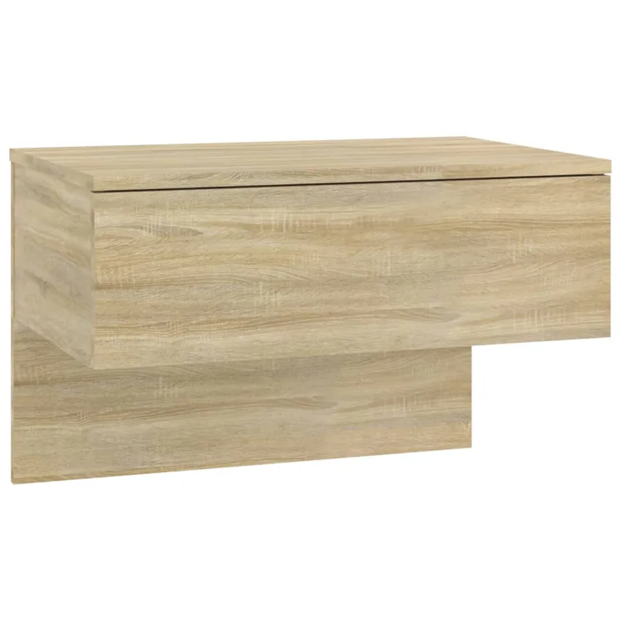 Tables de chevet murales 2 pcs Chêne sonoma - 5