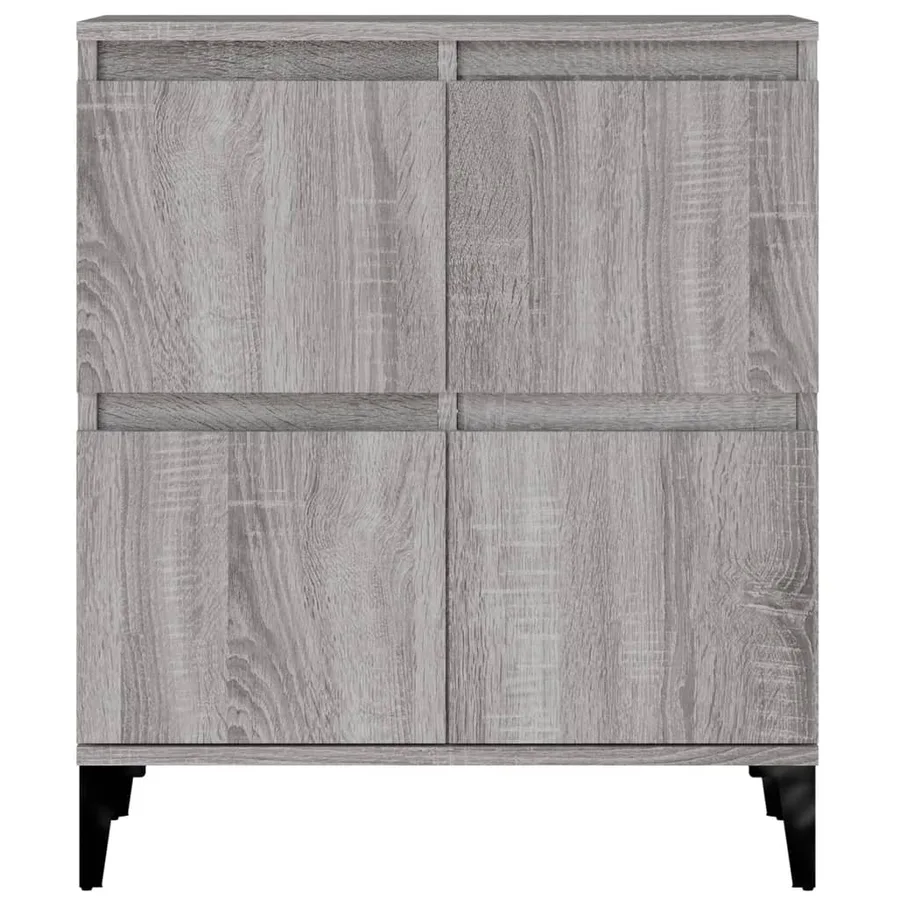 Buffets 3 pcs sonoma gris 60x35x70 cm bois d'ingénierie - 8