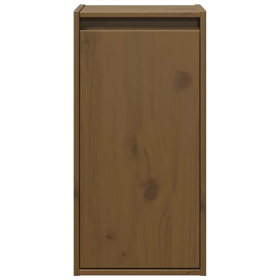 Armoires murales 2pcs Marron miel 30x30x60cm Bois de pin massif - 5